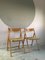 Mid-Century Plywood Seagrass Folding Chairs, 1960s, Set of 2, Image 2