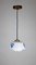 Vintage Opaline Glass Pendant Light, Image 2