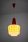 Lampada a sospensione Mid-Century in vetro rosso e giallo, Immagine 14