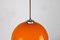 Mid-Century Orange Glass Pendant Lamp 15