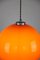 Mid-Century Orange Glass Pendant Lamp, Image 8