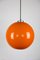 Mid-Century Orange Glass Pendant Lamp, Image 10