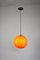 Mid-Century Orange Glass Pendant Lamp 7