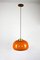 Mid-Century Orange Glass Pendant Lamp 2