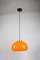 Mid-Century Orange Glass Pendant Lamp 14