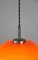 Mid-Century Orange Glass Pendant Lamp, Image 13