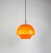 Lampe à Suspension Mid-Century en Verre Orange 9