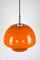 Mid-Century Orange Glass Pendant Lamp, Image 4