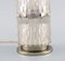 Lámpara de mesa escandinava vintage de acero y vidrio artístico, Imagen 5