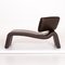Dark Brown Leather Onda Lounge Chair from Cor 6