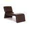 Dark Brown Leather Onda Lounge Chair from Cor 1