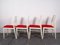 Mid-Century White Dining Chairs from Benze, 1970s, Set of 4 5