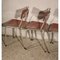 Sedia in alluminio e formica rosa, Italia, anni '50, Immagine 8