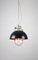 Vintage Anthracite Industrial Pendant Lamp from TEP 5