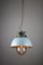 Vintage Light Blue Industrial Pendant Lamp from TEP 6