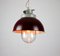 Vintage Burgundy Industrial Pendant Lamp from TEP, Image 12