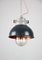 Lámpara colgante industrial vintage pequeña de antracita de TEP, Imagen 2
