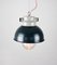 Lámpara colgante industrial vintage pequeña de antracita de TEP, Imagen 10