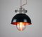 Vintage Anthracite Small Industrial Pendant Lamp from TEP 6