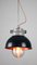 Vintage Anthracite Small Industrial Pendant Lamp from TEP 11