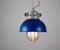 Lampada a sospensione piccola vintage industriale blu di TEP, Immagine 6