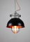Vintage Dark Blueberry Small Industrial Pendant Lamp from TEP 12