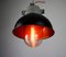 Vintage Dark Blueberry Small Industrial Pendant Lamp from TEP 8