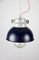 Vintage Dark Purple Small Industrial Pendant Lamp from TEP 11