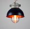Vintage Dark Purple Small Industrial Pendant Lamp from TEP 12