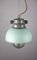 Vintage Mint Small Industrial Pendant Lamp from TEP 4