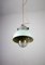 Vintage Mint Small Industrial Pendant Lamp from TEP 3