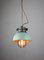 Vintage Mint Small Industrial Pendant Lamp from TEP 6