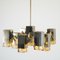 Vintage Cubic 9-Light Ceiling Lamp by Gaetano Sciolari, 1970s 1