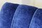 Poltrona Art Déco in velluto blu, anni '40, Immagine 9