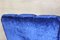 Poltrona Art Déco in velluto blu, anni '40, Immagine 15