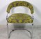 Italian Tricia Guild Series Fabric Chairs with Steel Frame, 1970s, Set of 2 1