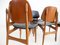 Black Faux Leather and Wood Dining Chairs from La Permanente Mobili Cantù, 1950s, Set of 8 6