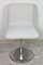 White Canvas Seat & Backrest Chairs with Chromed Steel Base, 1970s, Set of 4, Image 1