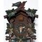 Carved Wood Black Forest Cuckoo Clock with Birds, 1930s 2