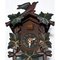Reloj cúbico de madera tallada con pájaros en la selva negra, años 30, Imagen 2