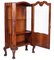 Antique Venetian Chippendale Walnut and Burl Walnut Vitrine Display Cabinet, Image 2