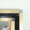 Vintage Metal & Brass Rectangular Mirror, 1970s, Image 2