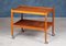 Mid-Century Danish Teak Rolling Serving Cart, 1960s, Image 1