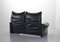 Black Leather 2-Seater Maralunga Sofa by Vico Magistretti for Cassina, 1970s 11