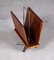 Vintage Rosewood Magazine Rack on 4-Star Swivel Base from Stordal, Norway, 1970s 3