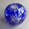 Jarrón vintage de cristal plomo azul de Tritschler Winterhalter, años 60, Imagen 5