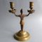 Candeleros franceses Imperio de bronce, década de 1800. Juego de 2, Imagen 5