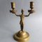Candeleros franceses Imperio de bronce, década de 1800. Juego de 2, Imagen 1