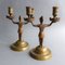 Candeleros franceses Imperio de bronce, década de 1800. Juego de 2, Imagen 4