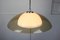Lámpara era espacial UFO vintage marrón de Guzzini, años 70, Imagen 13